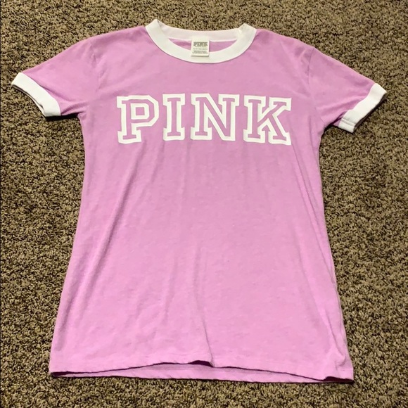 PINK Victoria's Secret Tops - Pink T-Shirt (purple)
